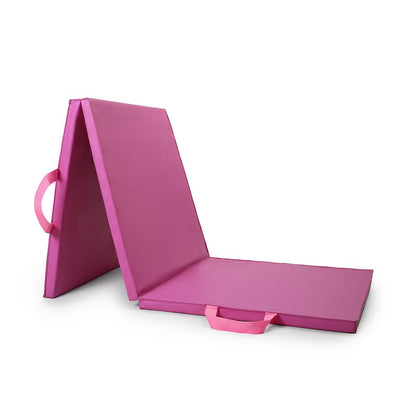 NORTHERN Yoga Mat Exercise Fitness Tri-Fold Foam Mat Extra Thick Non Slip Large Padded Stretching Home Gym Equipment Accessory 3 Folding Multi-Purpose Workout with Carrying Handle