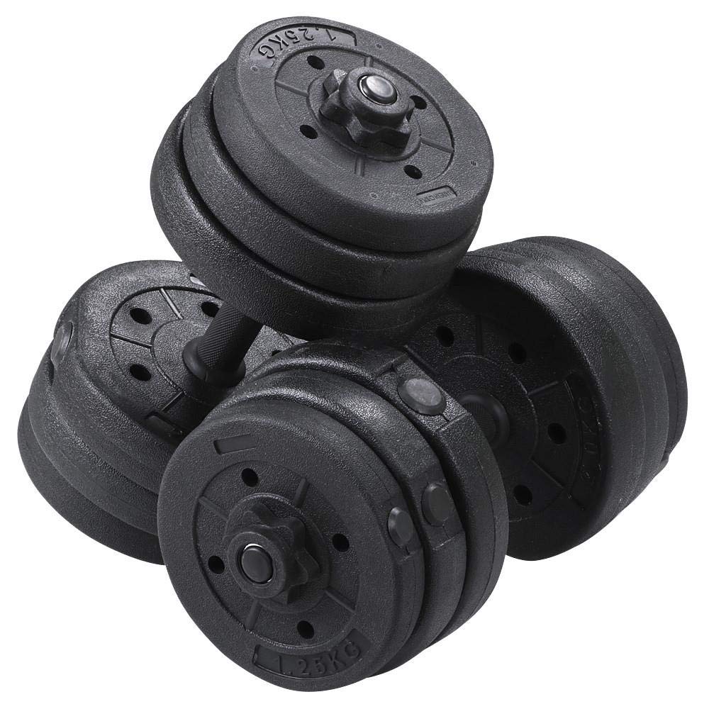 Yaheetech 30KG/25KG/20KG/15KG Adjustable Dumbbells Weight Lifting Training Set Dumbbells Set (sold as a pair) Home Gym Fitness for Men/Women