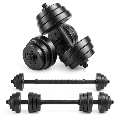 Anchor Adjustable Dumbbells Set 10kg 20kg 30kg – 2 in 1 Barbell & Free Weights for Men & Women, Home Gym Fitness, Bodybuilding & Strength Training Equipment