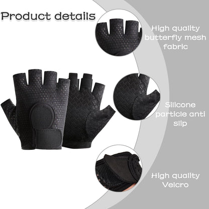 Gym Gloves Women Weight Lifting Gloves Women Workout Glove Women Weightlifting Glove for Weightlifting Cycling Strength Training Fitness (Black)