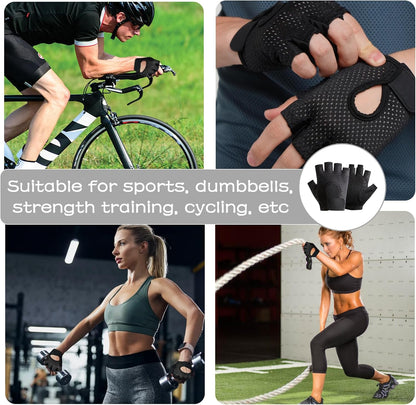 Gym Gloves Women Weight Lifting Gloves Women Workout Glove Women Weightlifting Glove for Weightlifting Cycling Strength Training Fitness (Black)